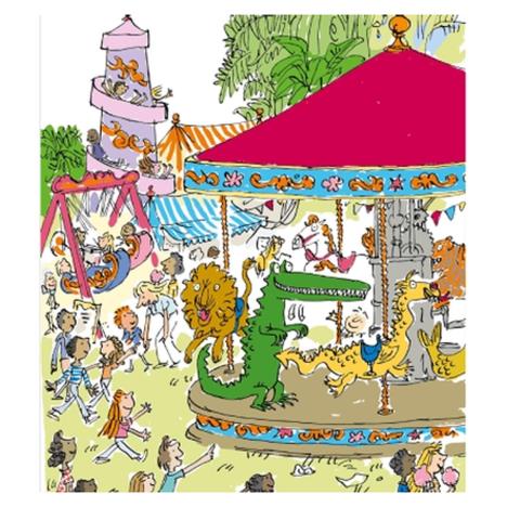 Roald Dahl The Enormous Crocodile Fairground Greeting Card £2.45
